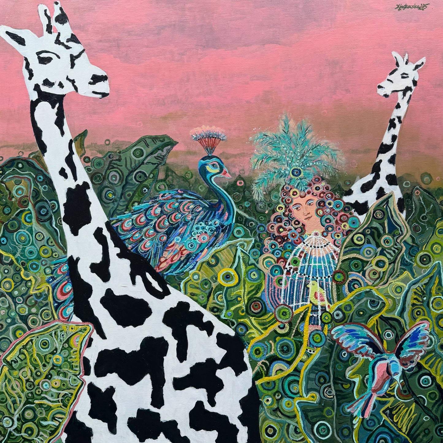 RELATIVE BEAUTY - Originales zeitgenössisches Gemälde von Kasia Laskowska