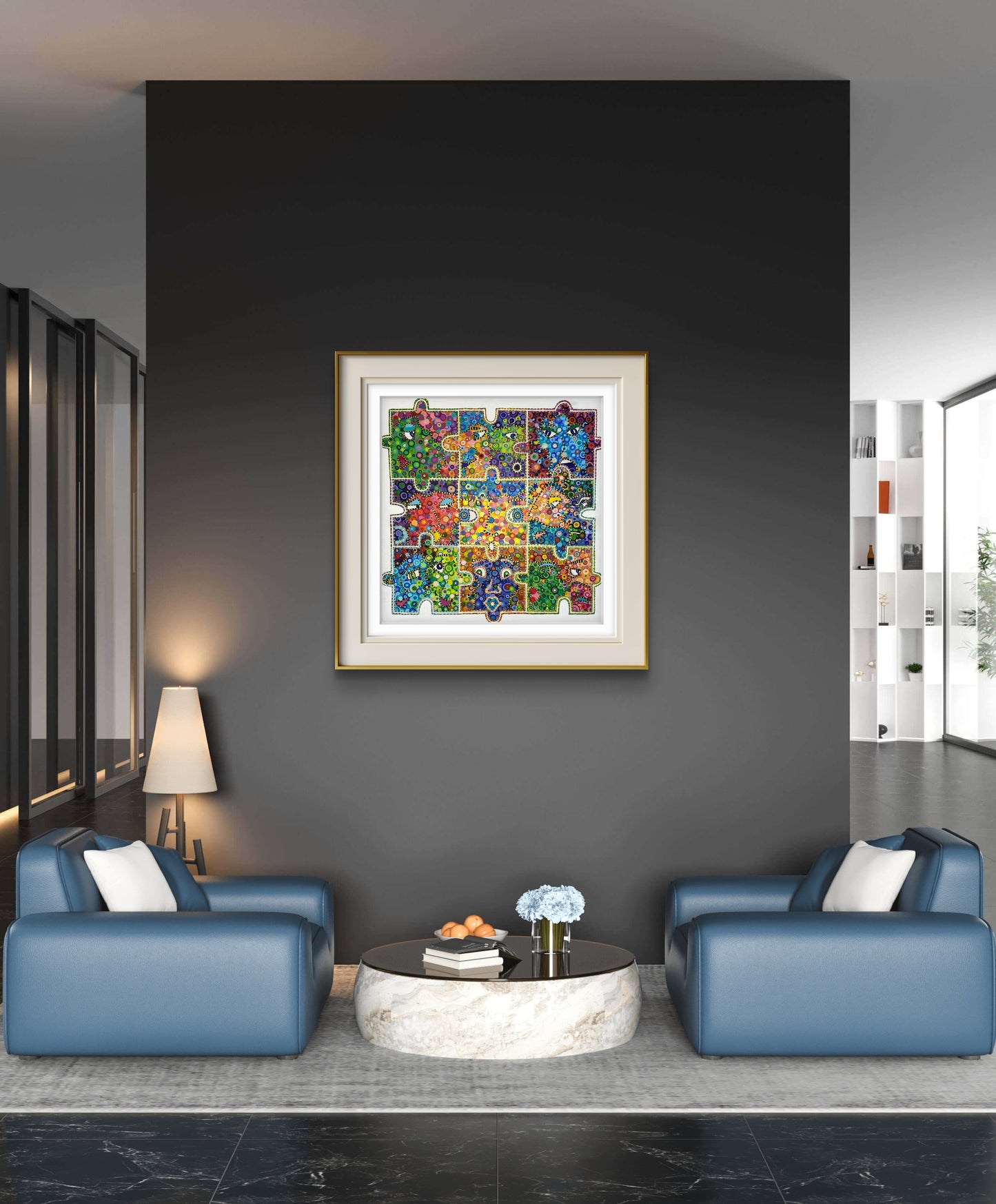 PUZZLED PEOPLE – Giclée Fine Art Print by Kasia Laskowska | Size S