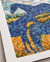 STADO – limitowany print kolekcjonerski - Kasia Laskowska Art – zbliżenie papieru