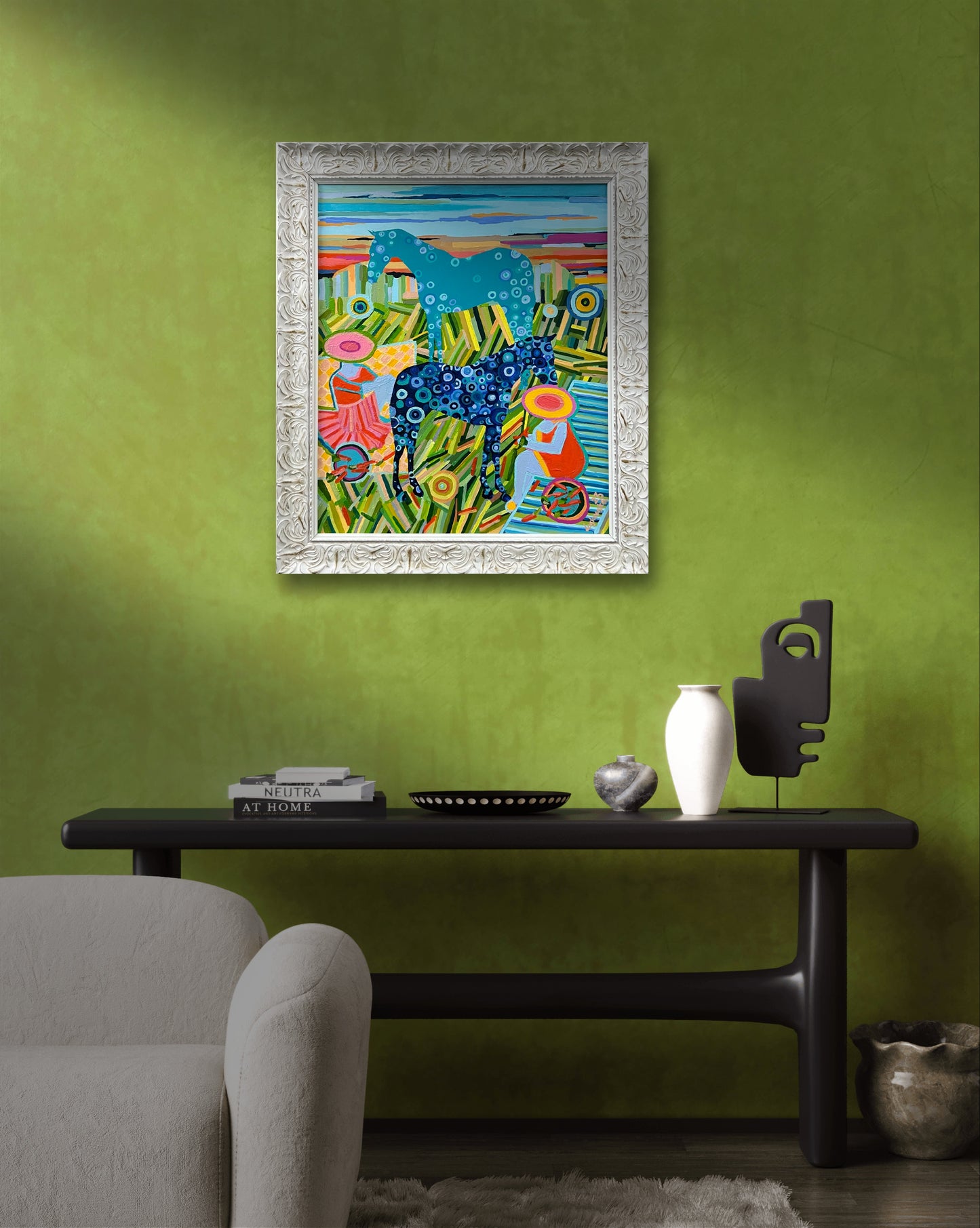 CARROTS  – Originales zeitgenössisches Gemälde von Kasia Laskowska