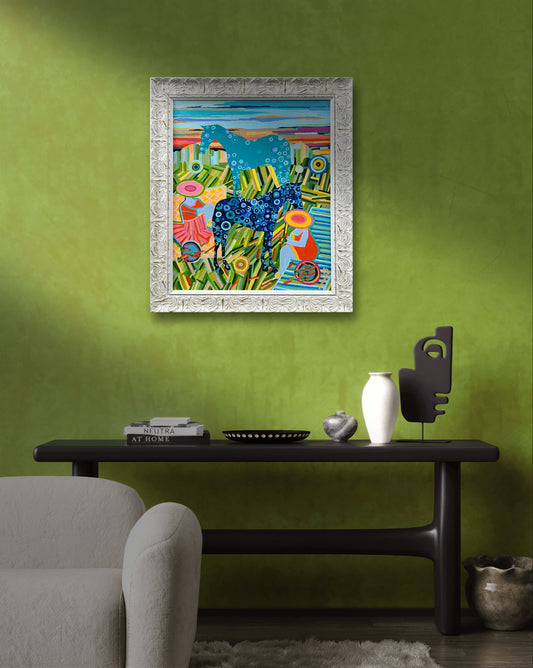 CARROTS  – Originales zeitgenössisches Gemälde von Kasia Laskowska