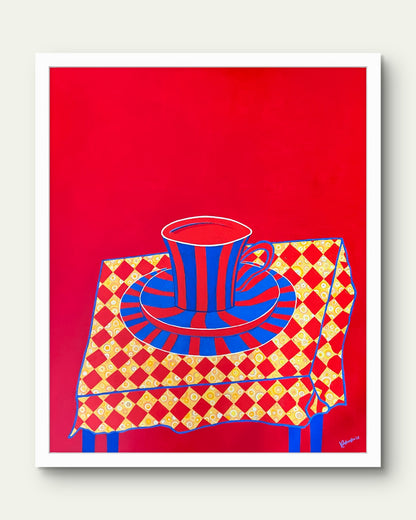CZAS NA HERBATĘ - FILIŻANKA - limitowany print kolekcjonerski