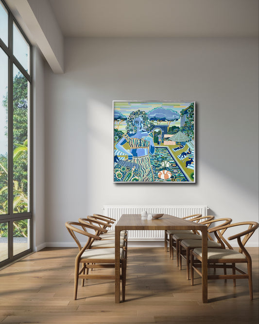 HOLIDAY - Originales zeitgenössisches Gemälde von Kasia Laskowska