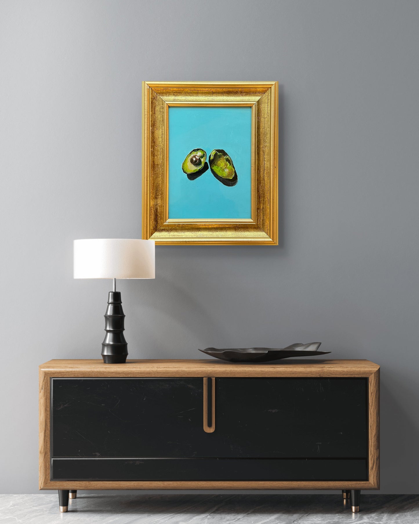 AVOCADO – Originales zeitgenössisches Gemälde von Kasia Laskowska