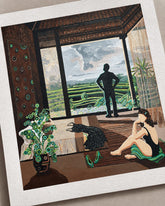 IDZIE BURZA - limitowany print kolekcjonerski - Kasia Laskowska Art – zbliżenie papieru