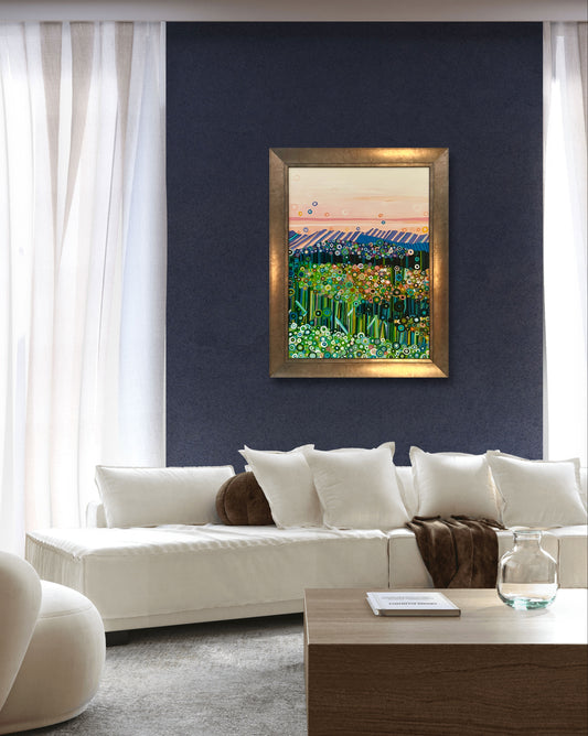 BIESZCZADY – MOUNTAIN VIEW – Originales zeitgenössisches Gemälde von Kasia Laskowska