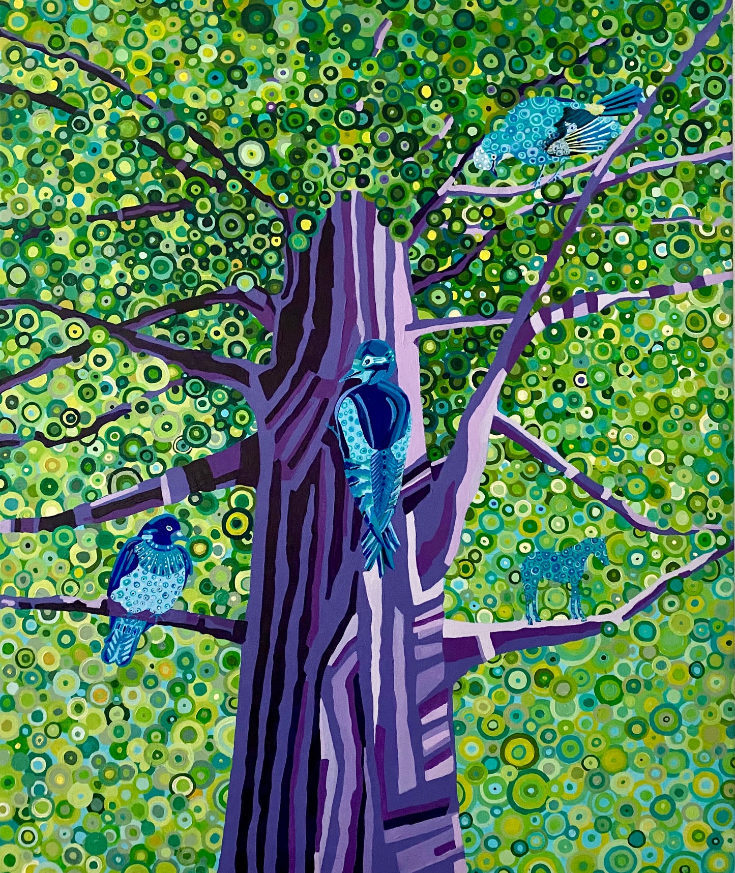 TREE – Originales zeitgenössisches Gemälde von Kasia Laskowska