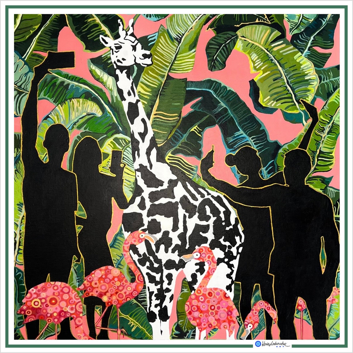 HUMAN NATURE — Art Silk Scarf (90×90 cm)