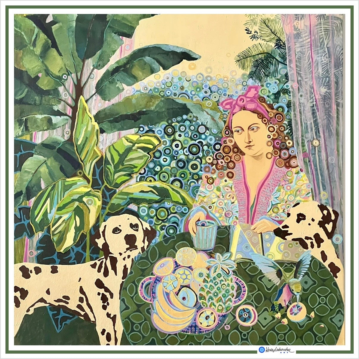 GOOD COMPANY — Art Silk Scarf (90×90 cm)