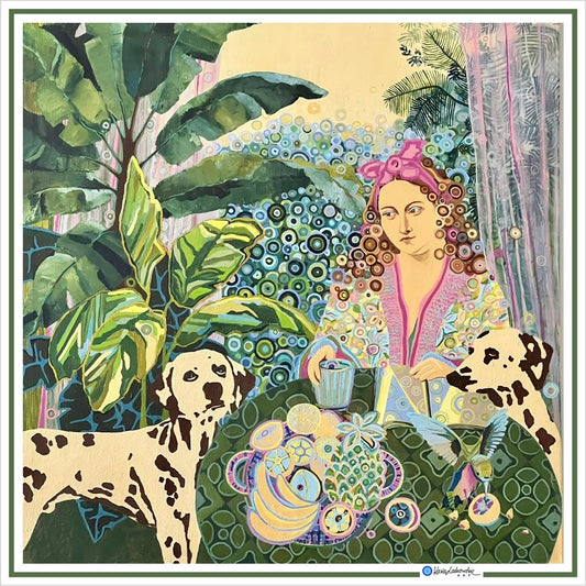 GOOD COMPANY — Art Silk Scarf (90×90 cm)