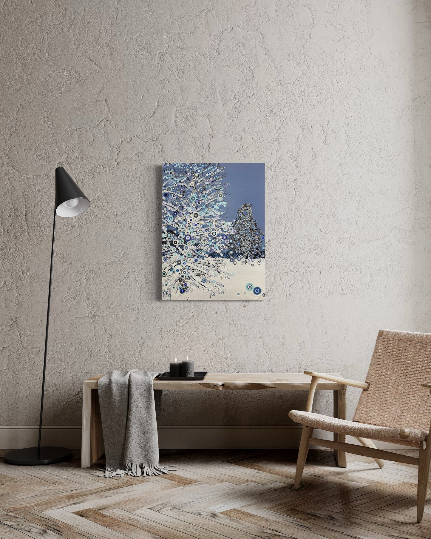 WINTER – Original Contemporary Painting by Kasia Laskowska