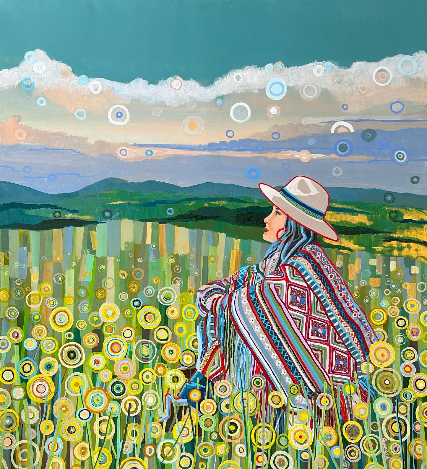 CATCHING THE MOMENT – Originalgemälde der zeitgenössischen Künstlerin Kasia Laskowska