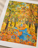 KAJAKARZE – limitowany print kolekcjonerski - Kasia Laskowska Art – print bez oprawy, ułożony na jasnym tle