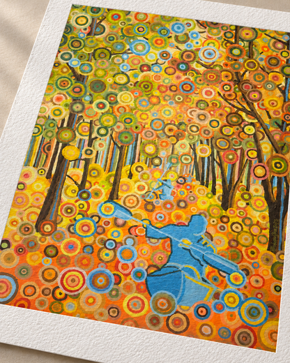 KAJAKARZE – limitowany print kolekcjonerski - Kasia Laskowska Art – print bez oprawy, ułożony na jasnym tle