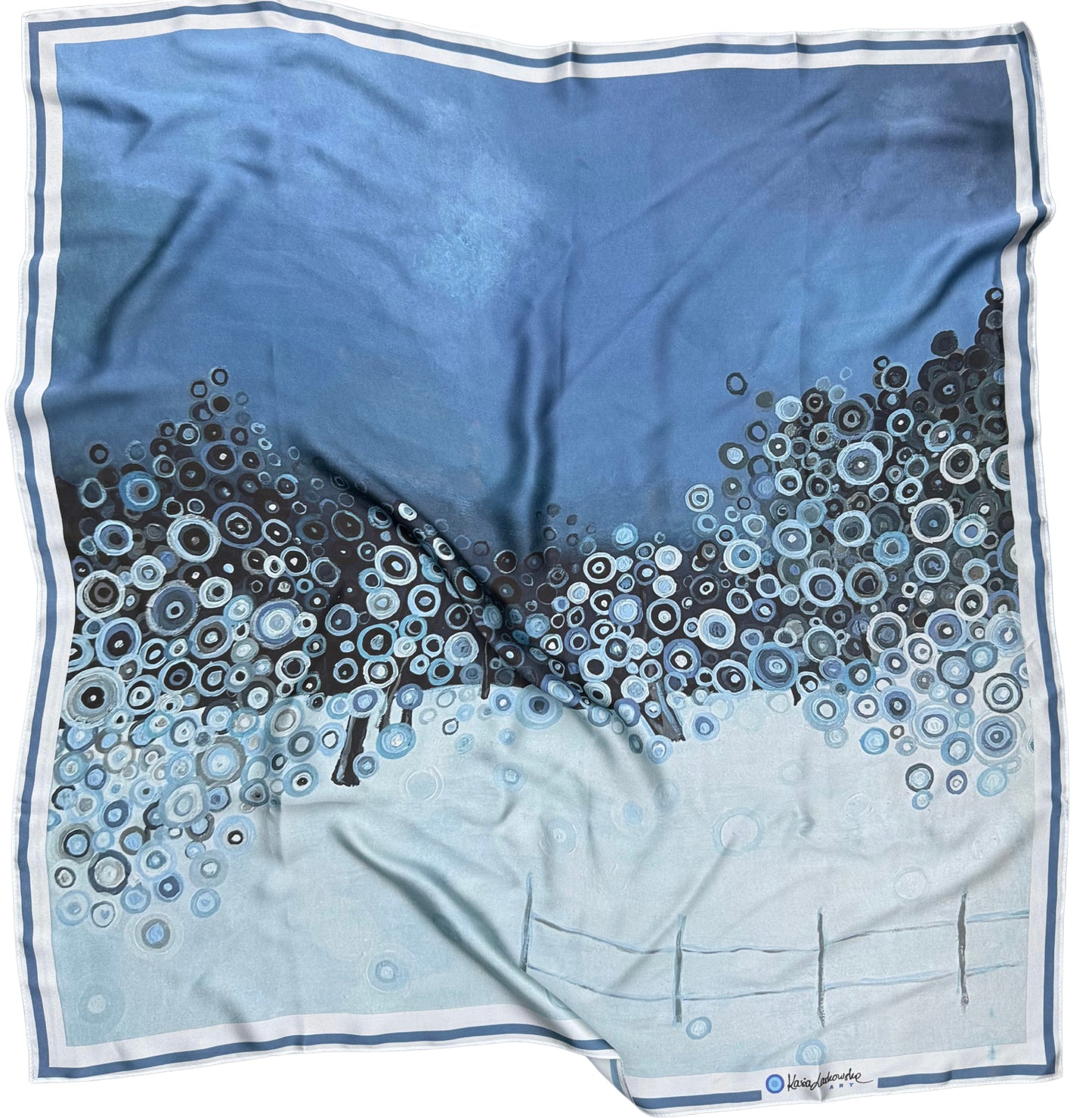 BABY IT'S COLD OUTSIDE — Art Silk Scarf (90×90 cm)