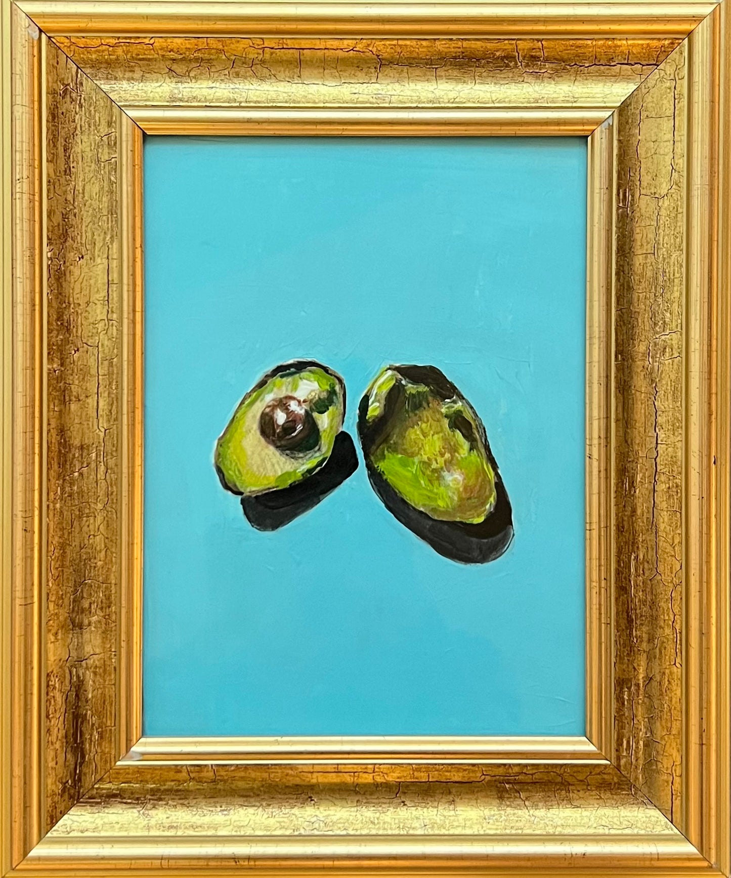 AVOCADO – Originales zeitgenössisches Gemälde von Kasia Laskowska