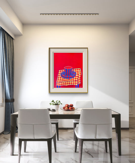 TEA TIME  - THE CUP – Originales zeitgenössisches Gemälde von Kasia Laskowska