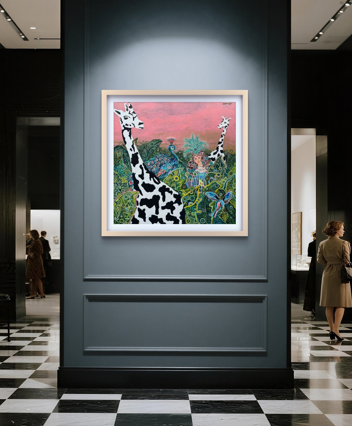 RELATIVE BEAUTY - Originales zeitgenössisches Gemälde von Kasia Laskowska