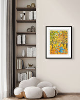 Kajakarze — limitowany print kolekcjonerski w oprawie, we wnętrzu — Kasia Laskowska Art