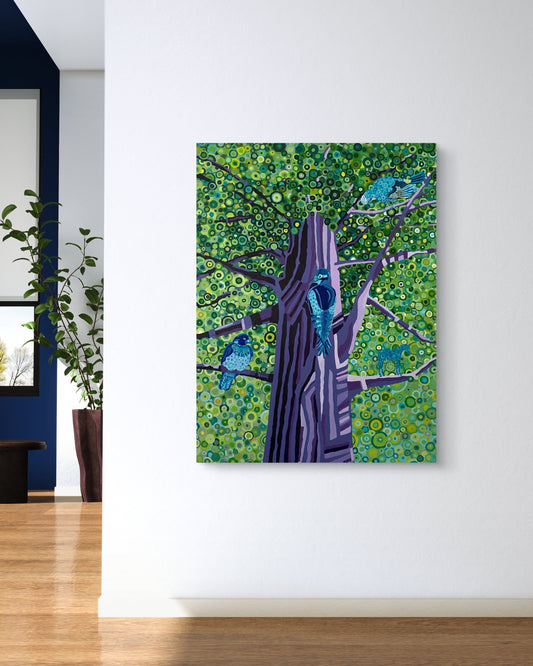 TREE – Originales zeitgenössisches Gemälde von Kasia Laskowska