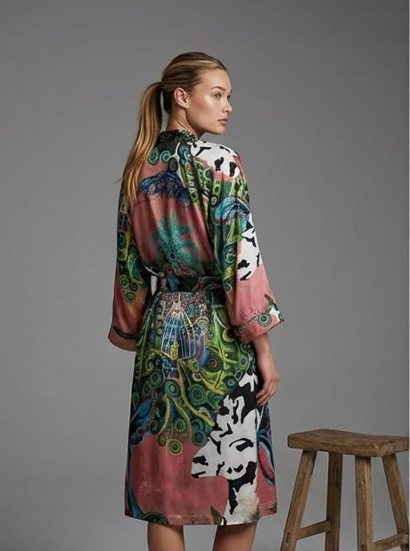 Relative Beauty – Jedwabne Kimono (Długość Midi)