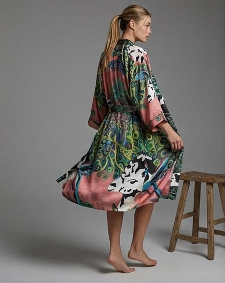 Relative Beauty – Jedwabne Kimono (Długość Midi)