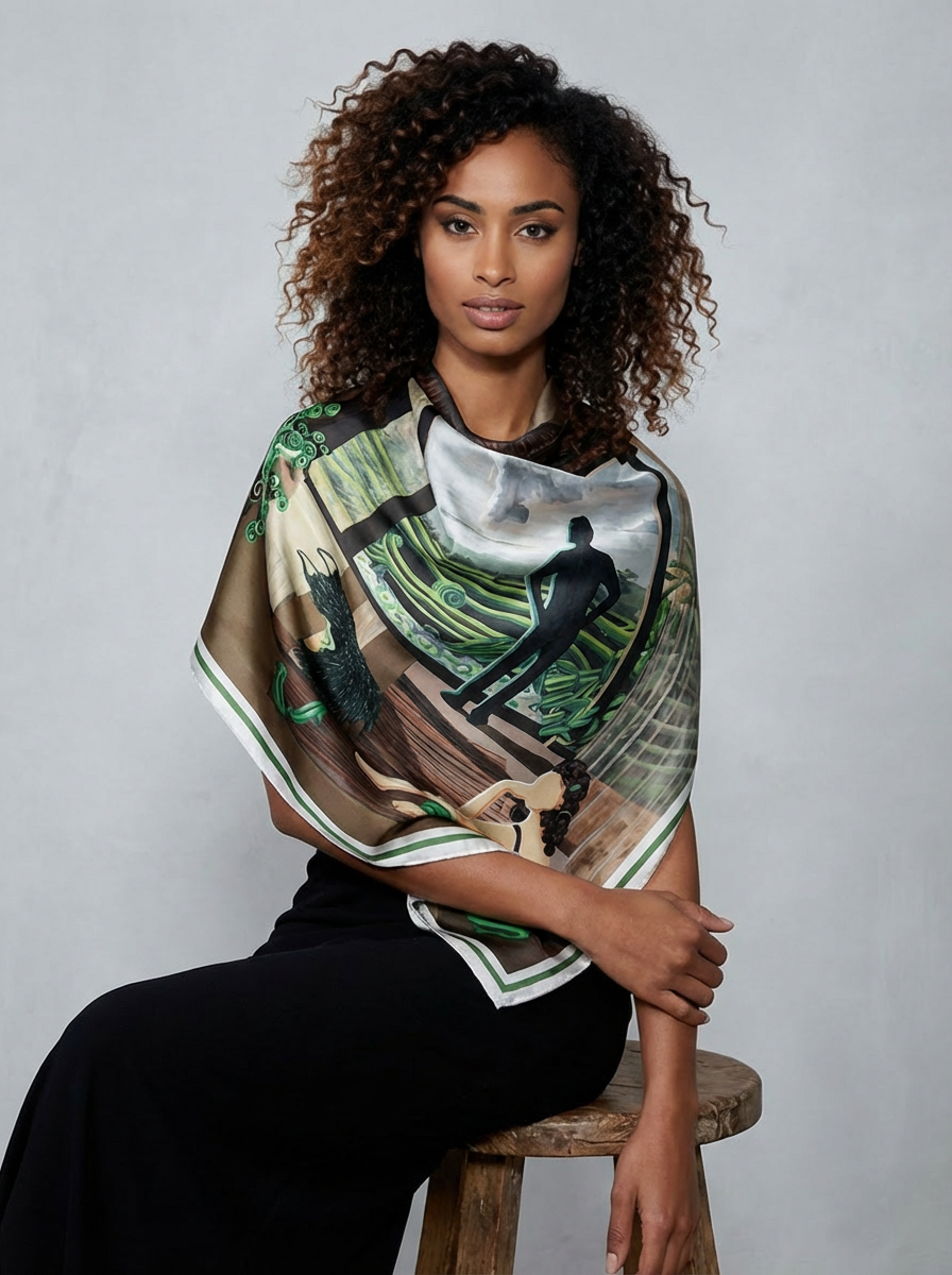 THE STORM IS COMING — Silk Scarf